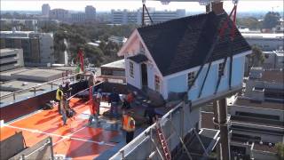 Installing A House On A Seven Story Building [upl. by Pinsky76]