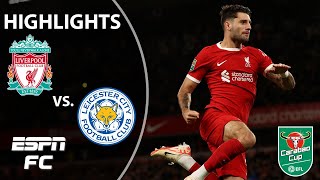 Leicester City vs Liverpool  Carabao Cup Highlights  ESPN FC [upl. by Willman]