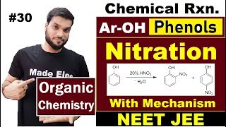 Nitration of Phenol by HNO3  Phenol Chemical Rxn  12th Organic  NEET JEE AIIMS [upl. by Also388]