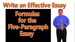 How to Write an Essay Formulas for 5Paragraph Essay [upl. by Hairym629]