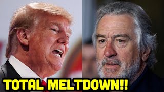 Robert De Niro BREAKS DOWN on LIVE TV as Trump Voters Troll Him to Tears 😱😂 [upl. by Hsaniva]