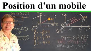 Position d’un mobile  Coordonnées cartésiennes et équation horaire  2 [upl. by Uv]