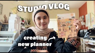 STUDIO VLOG  CREATING NEW PLANNER LIFE IN CINEMATIC UNBOXING STOCKS [upl. by Tremml]