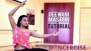 Deewani Mastani Dance Tutorial by Aditi Saxena  Dancercise [upl. by Anada]