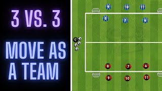 Move As A Team  3 VS 3  High Pressing amp Overloads  FootballSoccer [upl. by Analem]