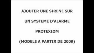 Enregistrer une sirène dans une alarme Protexiom [upl. by Kathleen]