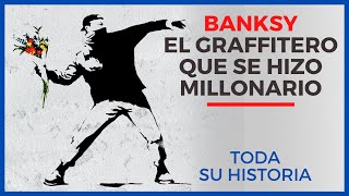 La historia de BANKSY  El graffitero más FAMOSO del MUNDO [upl. by Teresita]