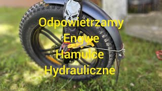 Engwe engine pro odpowietrzanie hamulców hydraulicznychrower elektrycznyklamka w poziomie [upl. by Lema]