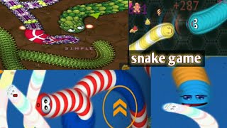 snake game Wormateio gameplay Littlebigsnakeio Biggest Snake WormsZoneio play Snake video game [upl. by Munson]