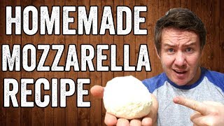 Homemade Mozzarella Recipe [upl. by Nahn]