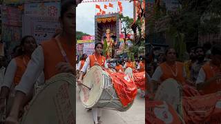 Khairatabad Ganesh 2024  Maharashtra Puneri Dhol Tasha Performance khairatabadganesh2024 [upl. by Aerdnwahs]