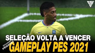 VITORIA DO BRASIL POR 1 A 0 SOBRE A INGLATERRA  GAMEPLAY PES 2021  60 FPS  SADAN GAMER  PC [upl. by Spearman370]