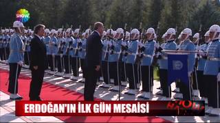 Erdoğanın ilk gün mesaisi [upl. by Jeno485]