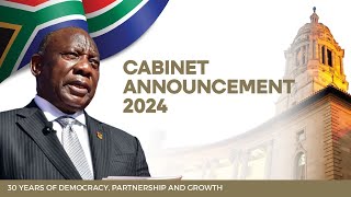 President Cyril Ramaphosa announces a new National Executive [upl. by Ayekal]