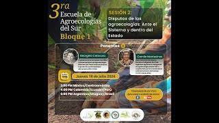 Bloque 1  Sesión 2 Disputas de las agroecologías ante el sistema y dentro del Estado [upl. by Kellene675]