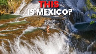 Chiapas Mexico is AMAZING Epic Waterfalls  Palenque Ruins RV Mexico [upl. by Anaujd]