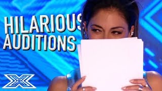 JUDGES Cant Stop LAUGHING on The X Factor  X Factor Global [upl. by Kcorb647]