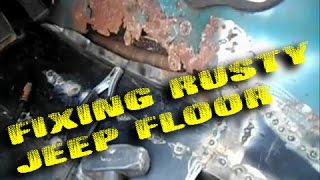 Seat Mount Repair and Rusty Floor Pan Part 2 [upl. by Ramled993]