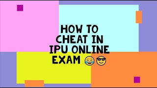 How to cheat in IPU Exam  Wheebox Cheat  Online Exam  IPU Exam  Cheating in Online test  Nyc 😎 [upl. by Anihc]