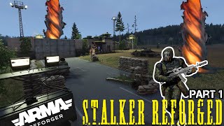 STALKER REFORGED  FIRE ANOMALIES AT THE CHECKPOINT Arma Reforger Stalker Mod [upl. by Vedi357]