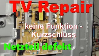 Samsung TV Repair amp Service  Power Supply Netzteil Diagnose Troubleshooting [upl. by Ahsauqram611]