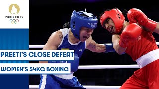 Preeti out of womens boxing 54kg round of 16 🥊  Paris 2024 Highlights [upl. by Eilssel478]