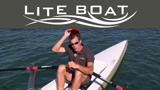 Aviron se mettre en position de sécurité  démonstration sur un Liteboat [upl. by Leduar139]