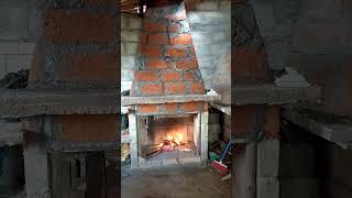 CONSTRUCCION DE CHIMENEA A LEÑA  Chimenea Rustica shortsvideo construction diy chimeneas viral [upl. by Nosydam159]