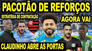 PACOTÃO DE REFORÇOS NO FLAMENGO CLAUDINHO DEIXA PORTA ABERTA PARA MENGÃO ESTRATÉGIA PARA CONTRATAR [upl. by Ashton]