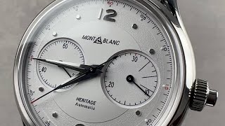 Montblanc Heritage Monopusher Chronograph 119952 Montblanc Watch Review [upl. by Teemus]