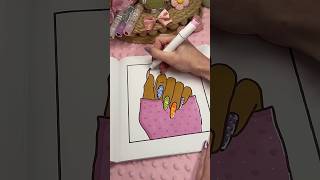 ASMR color  Manicure 💅🏼 What’s your favorite color coloringtherapy art coloringaddict asmr [upl. by Ahsenrac]