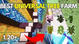 EASY TREE FARM for Minecraft Bedrock 120 [upl. by Ahsiened]