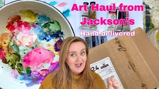 Jacksons Art Haul  Caran DAche Neocolor  Holbein Gouache  Art Supplies  Sketchbook Painting [upl. by Eseilana26]