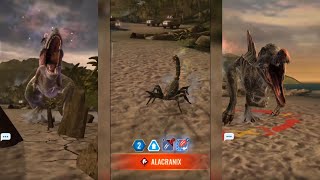 Apex SCORPION Alacranix on the beach 😳  PVP battles with commentary  Jurassic World Alive Ep 113 [upl. by Anwahsiek]