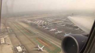 United Airlines B767300 TakeOff from LAX [upl. by Harland]