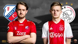 Lode de Boo  Dani Hagebeuk  FC Utrecht  Ajax  Speelronde 19  EDivisie [upl. by Maher66]