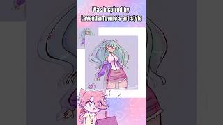 LAVENDERTOWNE inspired this OC speedpaint artcommentary ocredraw [upl. by Dweck381]