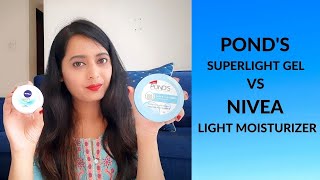 Ponds Super Light Gel Vs Nivea Soft Cream  Which is better   Must Watch  By hnbstation [upl. by Nnywg]