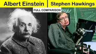 Albert Einstein vs Stephen Hawkings Full Comparison Unbiased in Hindi  Scientist Comparison [upl. by Pickens]