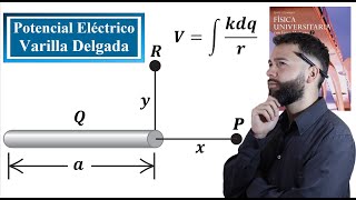 Potencial Eléctrico  Clase 1  Varilla Delgada  Problema 2373 Young amp Freedman 14 ed [upl. by Krum]