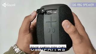 Kisonli Q16 RBG Wireless Bluetooth Portable Speaker  Kisonli Nepal  Q16  Speakers in Nepal [upl. by Reinaldo]