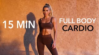 15 MIN FULL BODY CARDIO  burn lots of calories  No Equipment I Pamela Reif [upl. by Marlon]