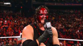 Raw  Kane tells John Cena why hes been targeted [upl. by Maritsa]