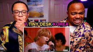 V Tiny Desk Korea REACTION [upl. by Maxwell]