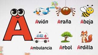 Abecedario ABC aprendizaje de las letras y vocabulario en Español para preescolar [upl. by Curson]