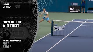 How Did Medvedev Win This Point  2024 US Open [upl. by Ange688]