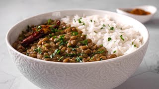 Pakistani brown Lentils  Masoor Dal Recipe  Vegan [upl. by Poirer514]