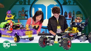 UNBOXING LEGO Batman Batmobile and Joker Lowrider  DC KIDS SHOW [upl. by Einnad]