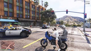 GTA 5  Amanda and Michaels Ten Star Cop Battle  Escape [upl. by Notna]