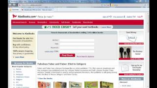 AbeBookscom Help  How to Place an Order [upl. by Haimehen]